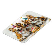Birthday Pembroke Welsh Corgi Hunde Magnet (Linke Seite)