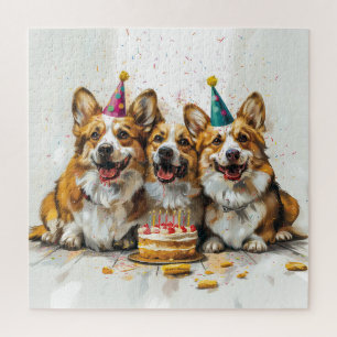 Birthday Pembroke Welsh Corgi Hunde Puzzle