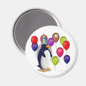 Birthday Penguin Magnet (Vorderseite/Rückseite)