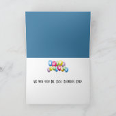 Birthday Penguins Ice Skating On an Arctic Lake Karte (Innenseite)