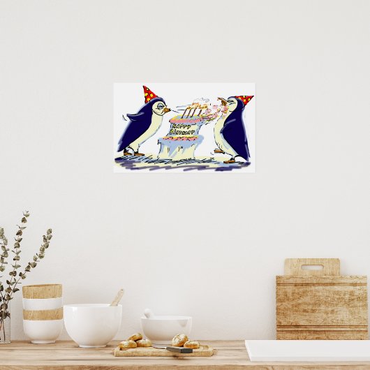 BiRtHdAy PeNgUiNs Poster (Küche)