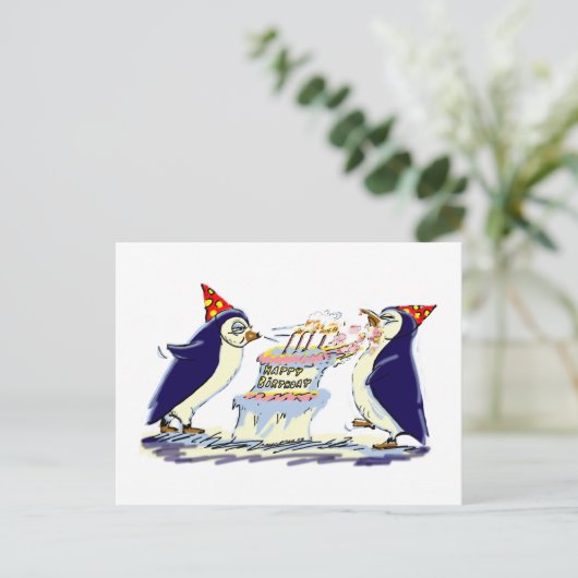 BiRtHdAy PeNgUiNs Postkarte (Stehend Vorderseite)