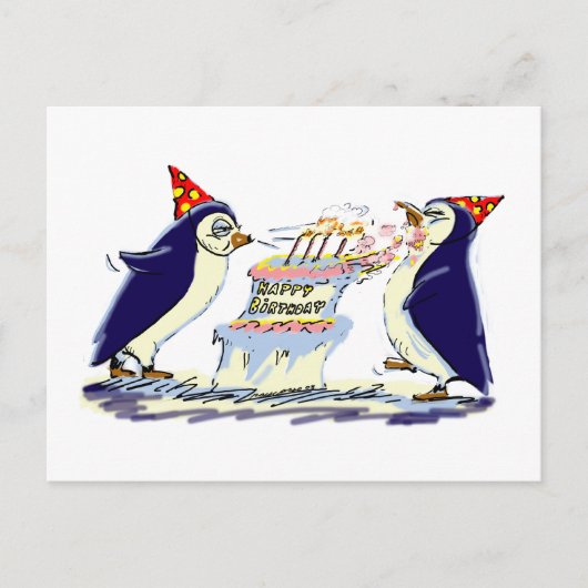 BiRtHdAy PeNgUiNs Postkarte (Vorderseite)