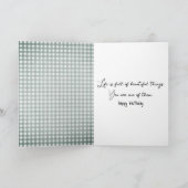 Birthday Peony Bouquet Karte (Innenseite)