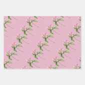 Birthday Peony Wrapping Paper Flat Sheet Set 3 Geschenkpapier Set (Vorderseite 2)