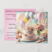 Birthday Personalize Custom invitation (Vorne/Hinten)