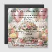 Birthday Personalize Custom Magneteinladung (Vorne/Hinten)