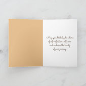 Birthday Pheasant im Weizenfeld Karte (Innenseite)