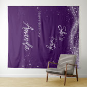 Birthday photo wandteppich (Beispiel (Horizontal))