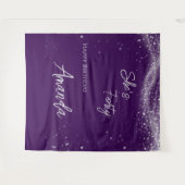 Birthday photo wandteppich (Vorderseite (Horizontal))