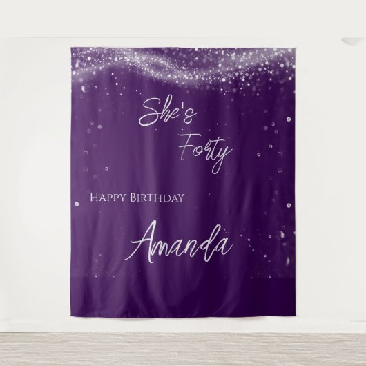 Birthday photo wandteppich (Vorderseite)