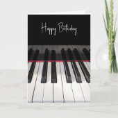 Birthday Piano Keyboard Karte (Vorderseite)