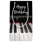 Birthday Piano Keyboard Kleine Geschenktüte (Vorderseite)