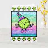 Birthday Pickle | Funny Pickle Karte (Gelbe Blume)