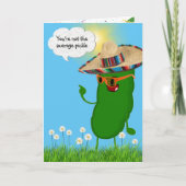 Birthday Pickle mit Sombrero Karte (Vorderseite)