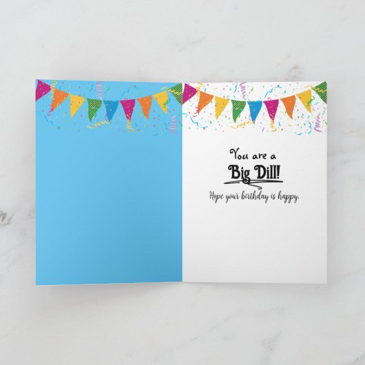 Birthday Pickle mit Sombrero Karte (Innenseite)