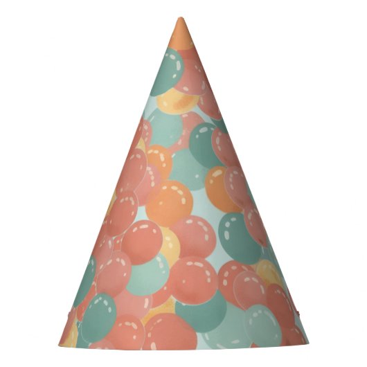 Birthday Picnic, Cute Retro Style Partyhütchen (Vorderseite)