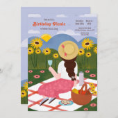 Birthday Picnic Einladung (Vorne/Hinten)