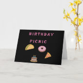 Birthday Picnic Party Karte (Gelbe Blume)