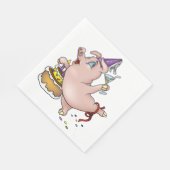 Birthday Pig Paper Napkins Serviette (Ecke)