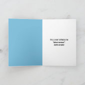 Birthday Pigeon Lesen eines Buches Karte (Innenseite)