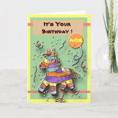 Birthday Pinata Karte (Vorderseite)