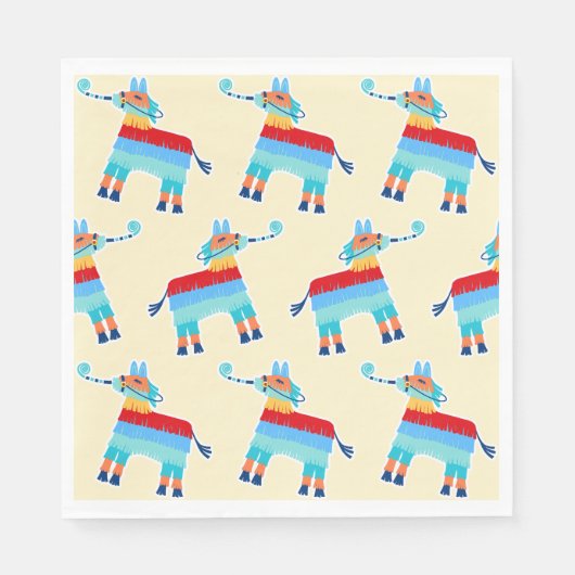 Birthday Pinata Party Napkins Serviette (Vorderseite)