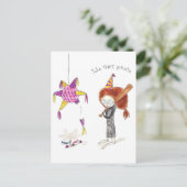Birthday Pinata Postcard Postkarte (Stehend Vorderseite)