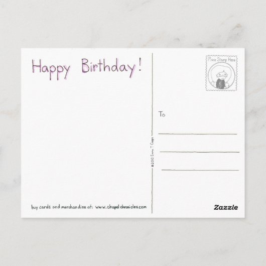 Birthday Pinata Postcard Postkarte (Rückseite)