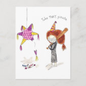 Birthday Pinata Postcard Postkarte (Vorderseite)