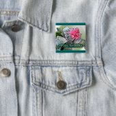 Birthday Pink Bromeliad Button (Beispiel)