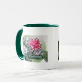 Birthday Pink Bromeliad Tasse (Vorderseite Links)