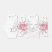 Birthday pink floralsilber modern elegant geschenkschachtel (Ungefaltet)