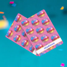 Birthday Pink Glitzer Groovy 70er Disco Ball Custo