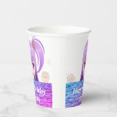 Birthday Pink lila Anime kawaii Mädchenname Pappbecher (Rechts)