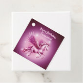Birthday Pink Pegasus Fantasy Design Geschenkanhänger (Beispiel)