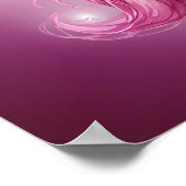 Birthday Pink Pegasus Fantasy Design Matte Poster (Ecke)