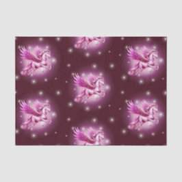 Birthday Pink Pegasus Fantasy Design Seidenpapier