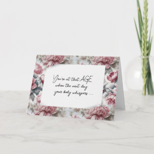 Birthday Pink Peony Spaß Karte