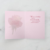 Birthday Pink Rose Karte (Innenseite)