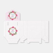 Birthday Pink Rose Red White Petunia Polka Dots Geschenkschachtel (Ungefaltet)