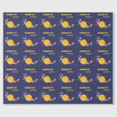 Birthday Planets & Rocket Ship in Outer Space Geschenkpapier (Flach)