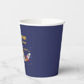 Birthday Planets & Rocket Ship in Outer Space Pappbecher (Links)