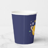 Birthday Planets & Rocket Ship in Outer Space Pappbecher (Rechts)