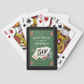 Birthday Poker Casino Party Personalisiert Spielkarten (Rückseite)