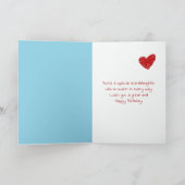 Birthday Polar Bear Cube für Großtochter Karte (Innenseite)