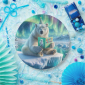 Birthday Polar Bear On the Iceberg Pappteller (Party)
