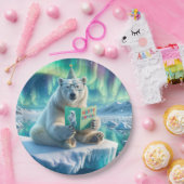 Birthday Polar Bear On the Iceberg Pappteller (Party)