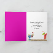 Birthday Polka Dot flip Flops Karte (Innenseite)