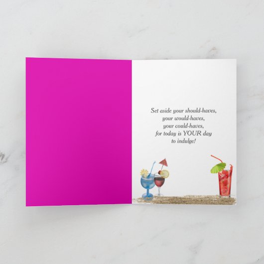 Birthday Polka Dot flip Flops Karte (Innenseite)